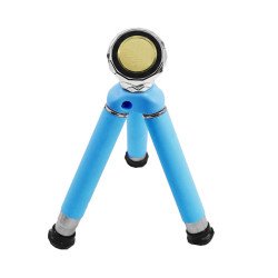 Universal Flexible Magnetic Cell Phone Holder Tripod Stand KI-1001A (Blue)
